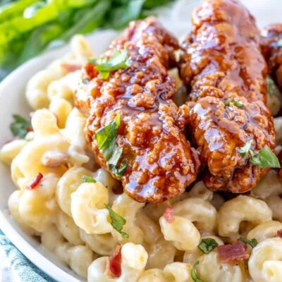 Honey Pepper Chicken Mac and Cheese