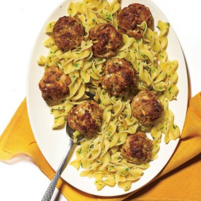 Apple Pork Cheddar Meatballs