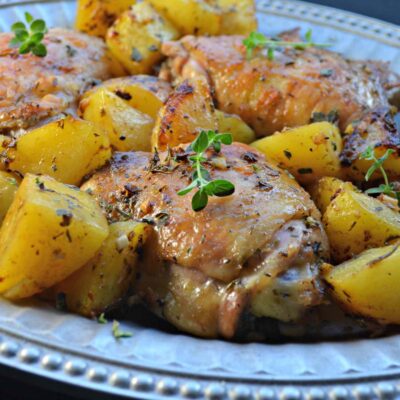 Greek Lemon Chicken with Potatoes